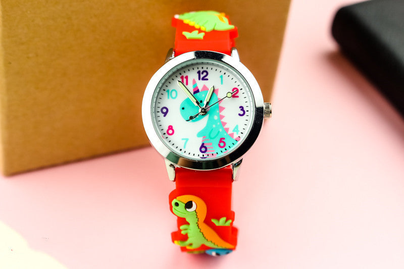 3D Silicone Dinosaur Children's Watch