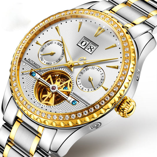 Men's Watch Automatic Mechanical Watch Hollow Waterproof Fashion Luminous Wrist 8731
