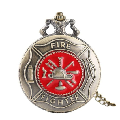 Fire Sign Quartz Flip Men's And Women's Commemorative Pocket Watch
