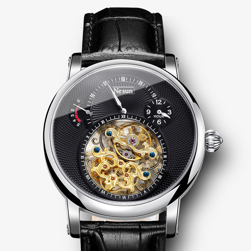 Fashionable Leather Waterproof Automatic Mechanical Watch