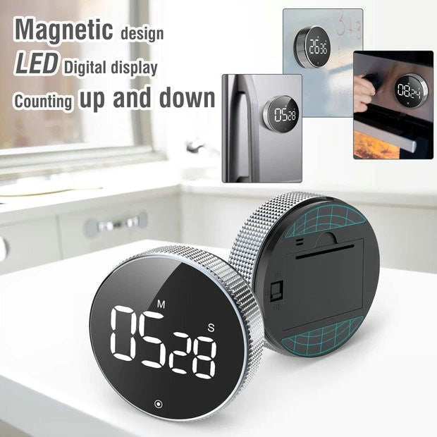 Magnetic Tire Round Timer For Baking Kitchen