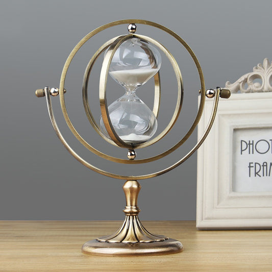 Creative Retro Glass Sand Clock Timer Ornament Decoration Desktop Time
