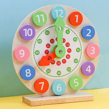 Children's Learning Teaching Aids Kindergarten Learning Clock And Time Cognitive Model Toy